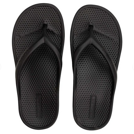 Archline Rebound Orthotic Thongs Black 39