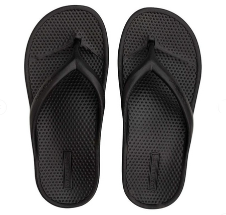 Archline Rebound Orthotic Thongs Black 39