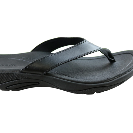 Homyped Inlet Womens Comfortable Supportive Thongs Sandals Black 6