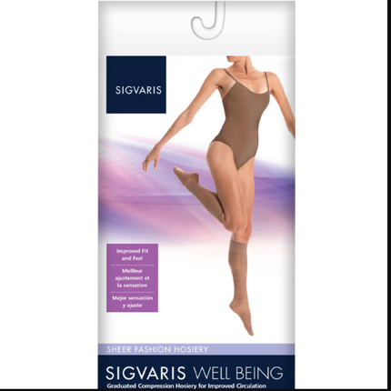 Sigvaris Sheer Fashion Calf B Black