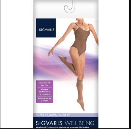 Sigvaris Sheer Fashion Calf B Black