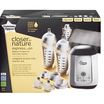 Tommee Tippee Closer To Nature Express & Go Starter Kit Large