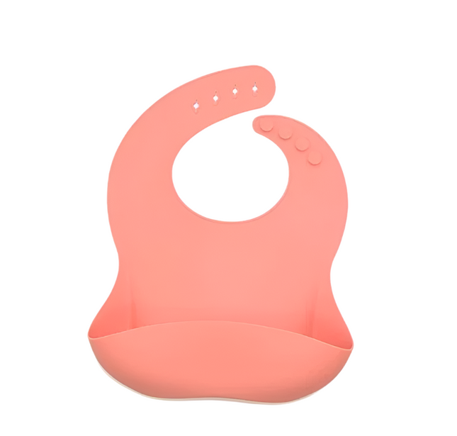 Silicone Bib Peach