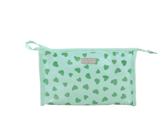 Wicked Sista Dancing Hearts Soft Sided Aline Cosmetic Bag