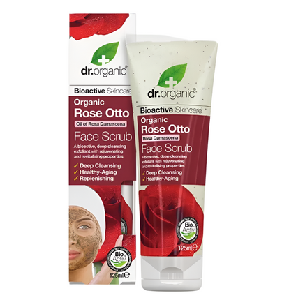Dr Organic Face Scrub Organic Rose Otto 125ML