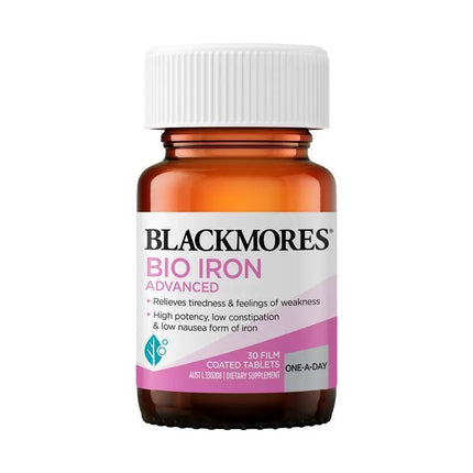 Blackmores Bio Iron Advanced for Energy and Red Blood Cell Production 80 Tablets