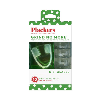 Plackers Grind No More Dental Night Guards for Teeth Grinding 10 Pack