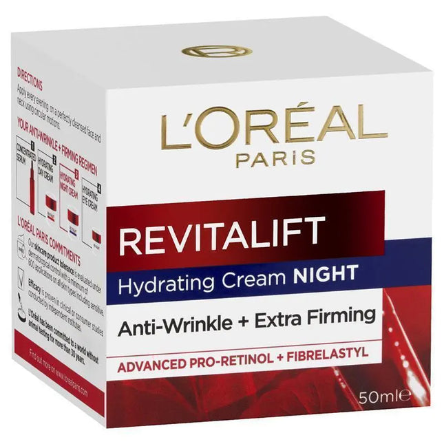 Loreal Paris Revitalift Classic Anti Wrinkle and Firming Night Cream 50ML