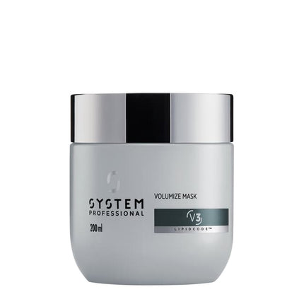 System Professional Volumize Mask V3 for Fine Hair Black Medium 200ML