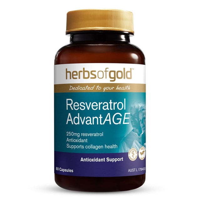 Herbs of Gold Resveratrol Advantage 60 Tablets