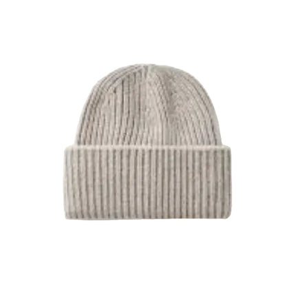 Soft Ribbed Beanie Grey