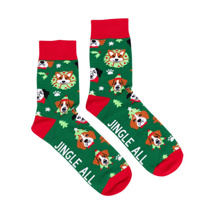 Changing Seasons Christmas Dogs Socks