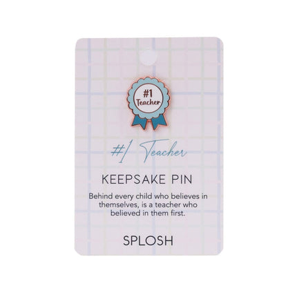 Independence Studios Number One Teacher Lapel Pin Badge for Appreciation Gift 30MM