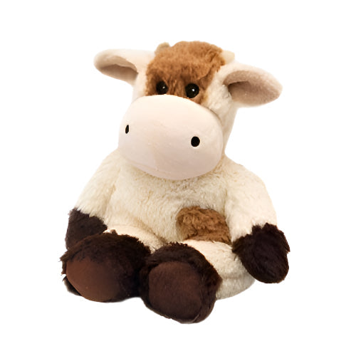 Warmies Cozy Plush Cow Brown & Cream