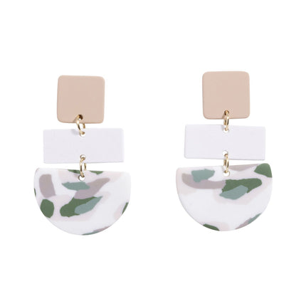Kiki Green Terrazzo Earrings - OhYouLuckyDuck.com.au