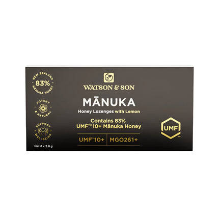 Watson & Son Manuka Honey Lozenges UMF 10 Plus 8 Pack