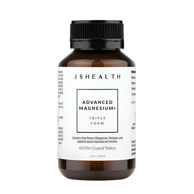 JSHEALTH Advanced Magnesium+ 60 Tabs - OhYouLuckyDuck.com.au
