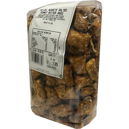 Kosher Kingdom Pretzel Nuggets with Salted Peanut Butter Filling 400G
