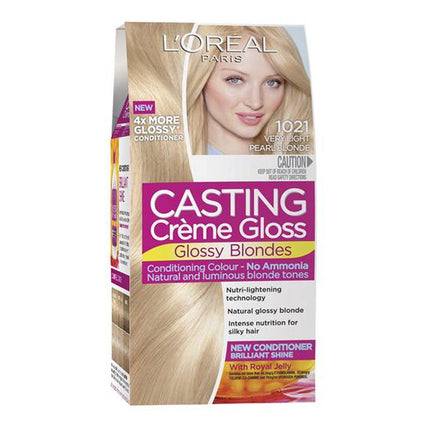 Loreal Paris Casting CrÃ¨me Gloss 1021 Very Light Pearl Blonde Permanent Hair Dye