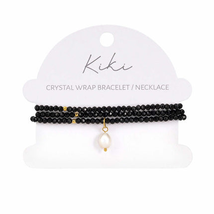 Kiki Obsidian Dream Crystal Wrap Jewellery