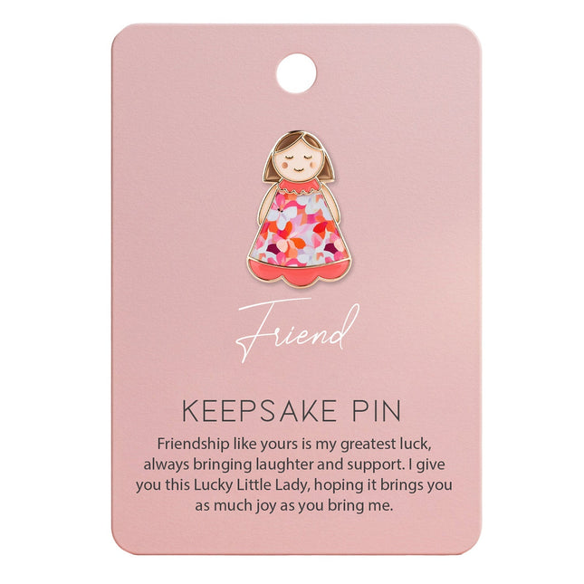 Splosh Lucky Little Ladies Friend Keepsake Pin
