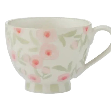 Assemble Lauren Ceramic Mug 11x14x8.5 Green/Pink
