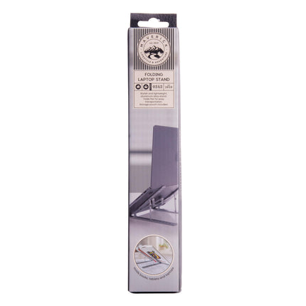 Maverick Folding Laptop Stand with Velvet Pouch Silver