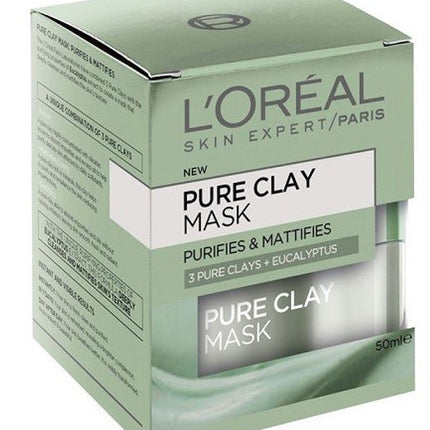 Loreal Pure Clay Mask Purifies And Mattifies 50ML