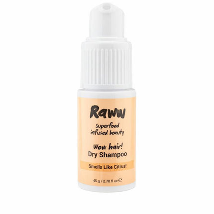 Raww Wow Hair Dry Shampoo Citrus for Blonde Brunette Hair 45G