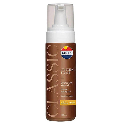 Le Tan Classic Tanning Foam Light Medium 180ml - OhYouLuckyDuck.com.au