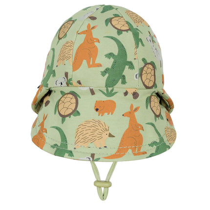 Bedhead Legionnaire Flap Sun Hat Aussie Print Upf50+ 42cm Xs 3 To 6 Months