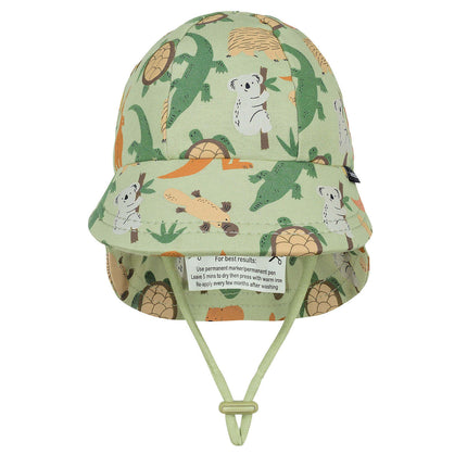 Bedhead Legionnaire Flap Sun Hat Aussie Print Upf50+ 42cm Xs 3 To 6 Months