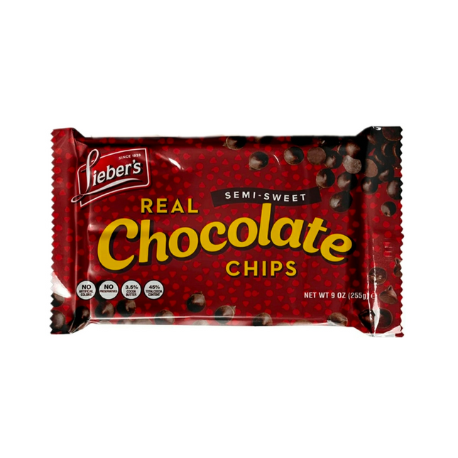 Liebers Real Chocolate Chips for Baking 255G