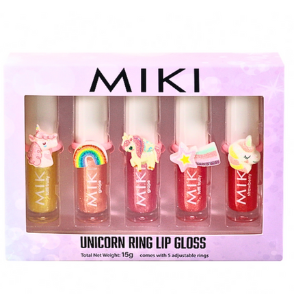 Miki Unicorn Ring Lip Gloss