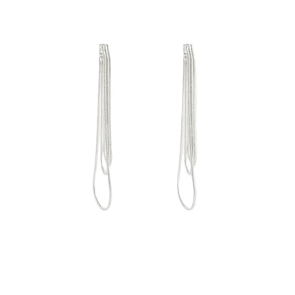 Elk Lans Drop Earrings with Contemporary Organic Shape