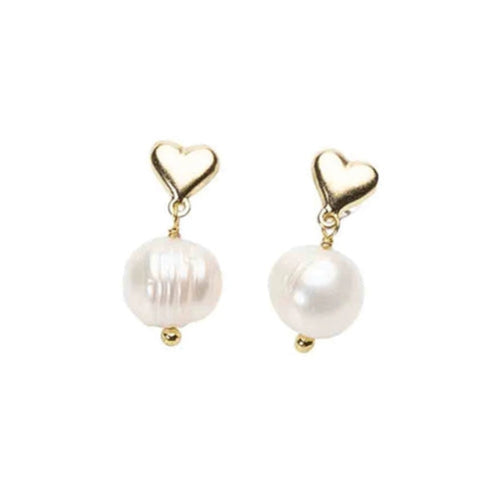 Palas Listen to Your Heart Pearl Earrings