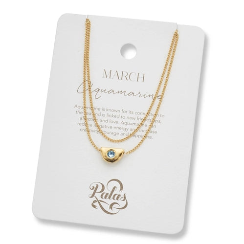 Palas March Aquamarine Birthstone Charm