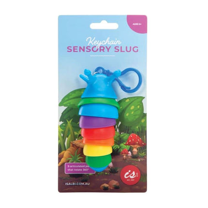 Is Gift Sensory Slug Fidget Toy Key Chain Articulated Stress Relief Toy
