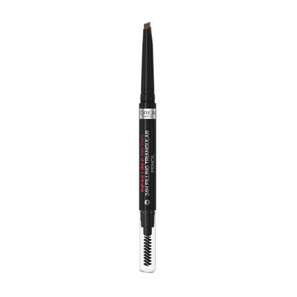 Loreal Paris - Infaillible Automatic Eyebrow Pencil Brows 24h Filling Triangular Pencil - 5.0: Light brunette - OhYouLuckyDuck.com.au