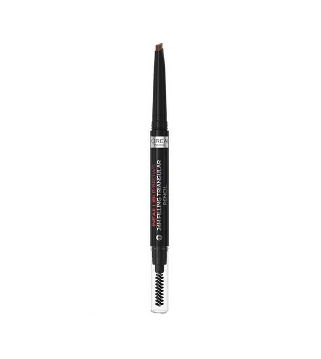 Loreal Paris - Infaillible Automatic Eyebrow Pencil Brows 24h Filling Triangular Pencil - 5.0: Light brunette - OhYouLuckyDuck.com.au