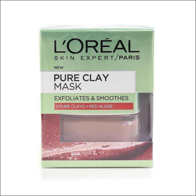Loreal Pure Clay Mask Exfoliates & Smoothes 50Ml