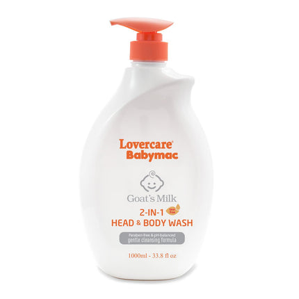 Lovercare Babymac Goats Milk Head Body Wash 1L