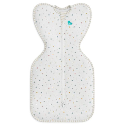 Love To Dream Swaddke Up Original 0.2 Tog Organic Cotton Starlight White Small