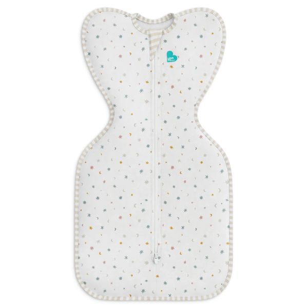 Love To Dream Swaddke Up Original 0.2 Tog Organic Cotton Starlight White Small