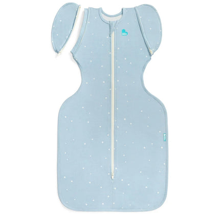 Love To Dream Cocoon Swaddle Transition Bag 1.0 Tog Stretch Cotton Twinkle Powder Blue M