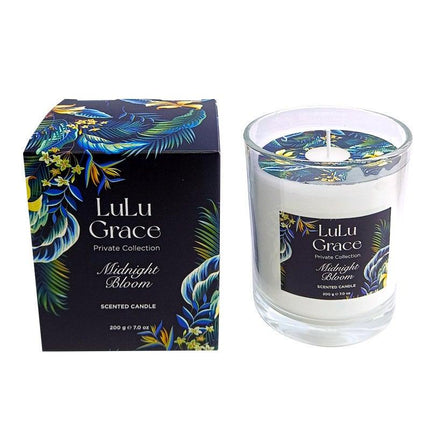 Lulu Grace Midnight Bloom Scented Boxed Candle 200G - OhYouLuckyDuck.com.au