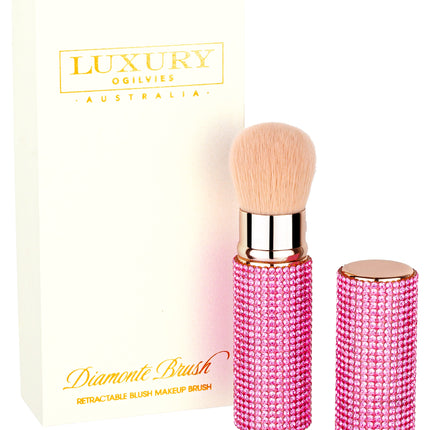 Ogilvies Luxury Rhinestone Brush Pink