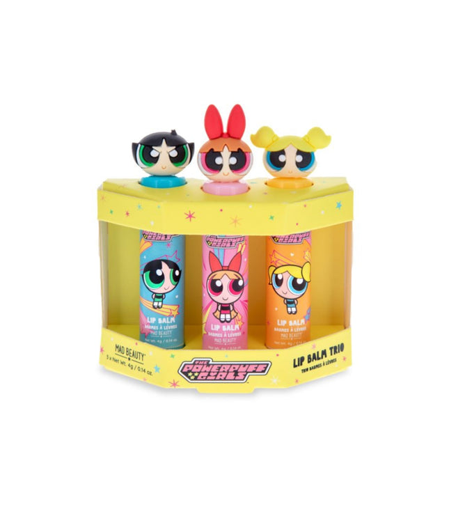 Mad Beauty Power Puff Girls Super Cute Lip Balm Trio Set 12G