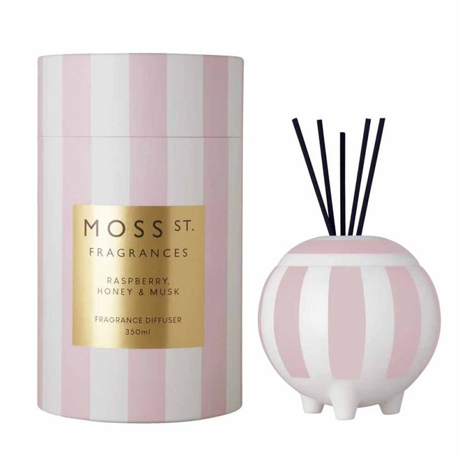 Moss St. Fragrances Raspberry Honey & Musk Ceramic Diffuser 350mL