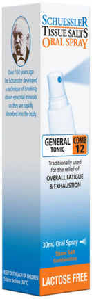 Martin and Pleasance Schuessler Combination 12 General Tonic Oral Spray 30ML